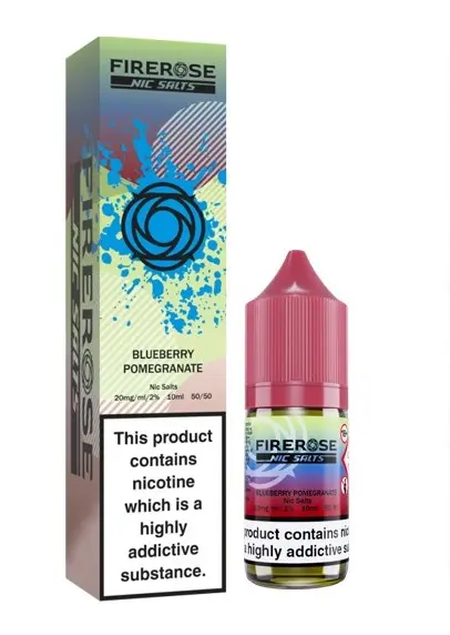 Blueberry Pomegranate Nic Salt E-Liquid by Firerose 5000 Salts 10ml 